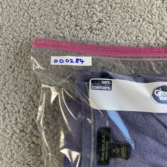 Banana Republic Sweater Mens XL Purple Luxury Blend Silk Cashmere Pullover‎ - Picture 12 of 12